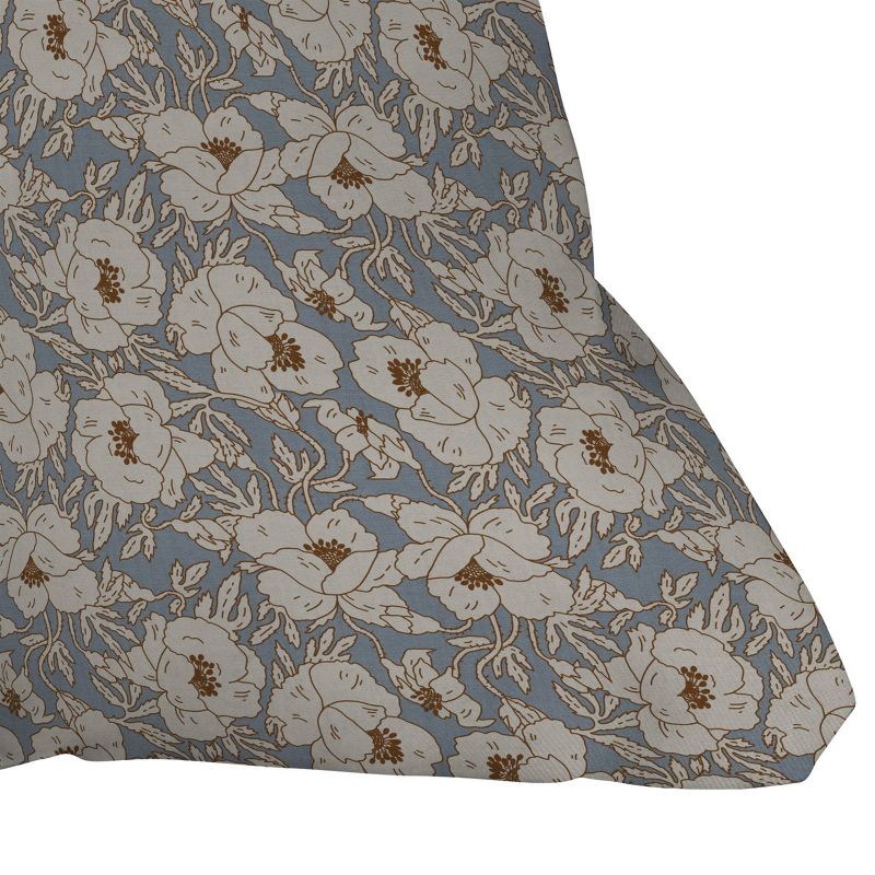Holli Zollinger Indra Poppy Outdoor Throw Pillow Denim Gray - Deny Designs, 3 of 5