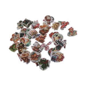 Unique Bargains Christmas Stickers for Ceramic Glass Metal Paper Plastic Waterproof Reusable 50 Sheets Vinyl Colorful 1Set - 1 of 4