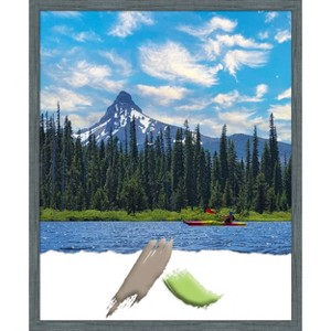 Amanti Art Dixie Blue Grey Rustic Narrow Wood Picture Frame - 1 of 4
