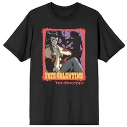 Faye Valentine Retro Poster Cowboy Bebop Men’s Pigment Dye Black T-shirt-3XL