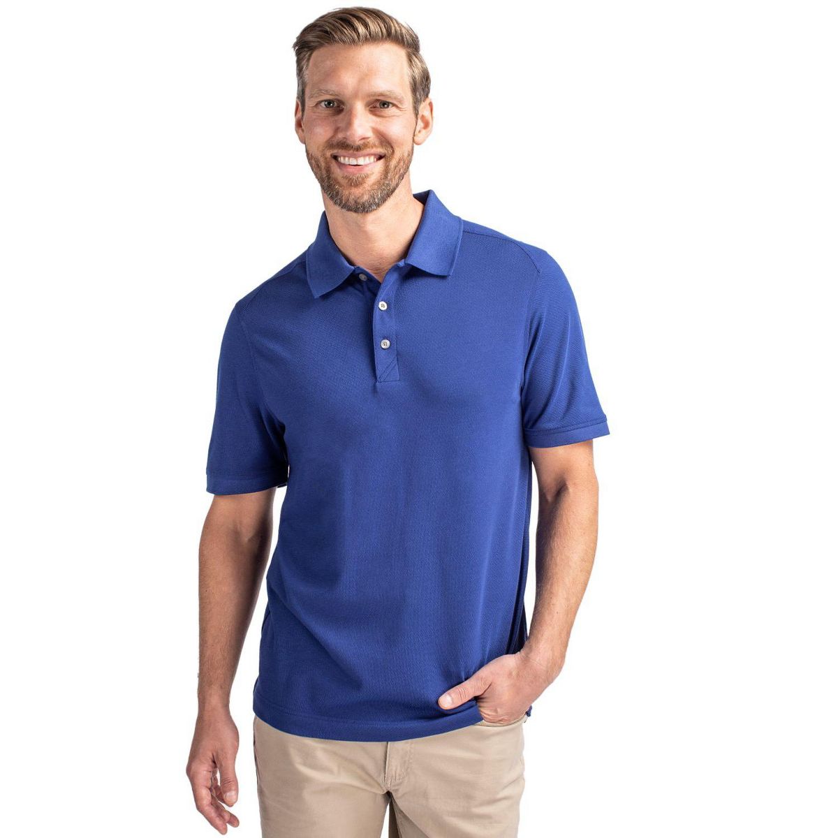 Cutter & Buck Advantage Tri-Blend Pique Mens Big and Tall Polo Shirt