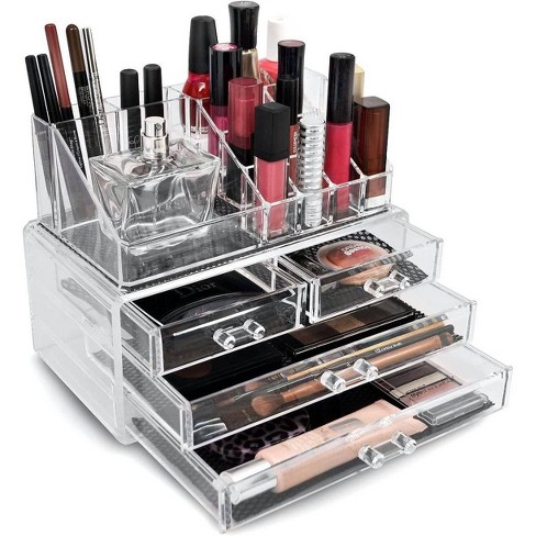 Sorbus Stackable Makeup Storage Set - Style 5 - Clear - image 1 of 4
