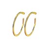 Hollywood Sensation Rainbow Hoop Earrings 1.062 Inches Gold - 3 of 4