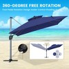 CLIHOME 11 Ft. Outdoor Roman Umbrella,with Double Top Vent,360 Degree Rotation & Heavy-Duty Aluminum Pole (Without Base) - 4 of 4