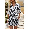 I am a Fashion Junky Two Piece Printed Button Down Elastic Waist Sets - 3 of 4