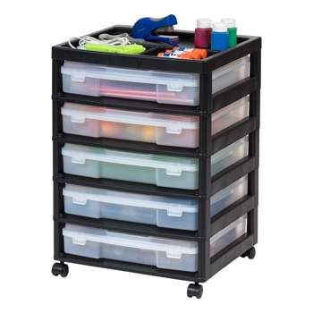 Mind Reader Metal Rolling File Cart With 3-tier Drawer Organizer : Target