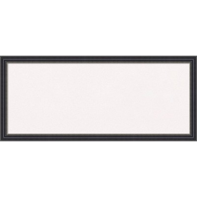 32x14 Stylish Wood Frame White Cork Board Black - Amanti Art : Target