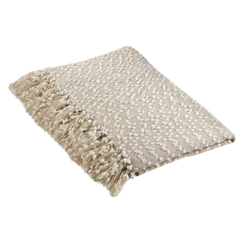 50"x60" Petite Pom-Pom Design Throw Blanket - Saro Lifestyle, 1 of 3