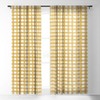 Little Arrow Design Co watercolor plaid gold Single Panel Sheer Window Curtain - Deny Designs - image 2 of 3