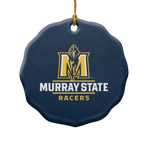 Murray State University Primary Logo Porcelain Scalloped Holiday Christmas Tree Ornament - 1 of 4