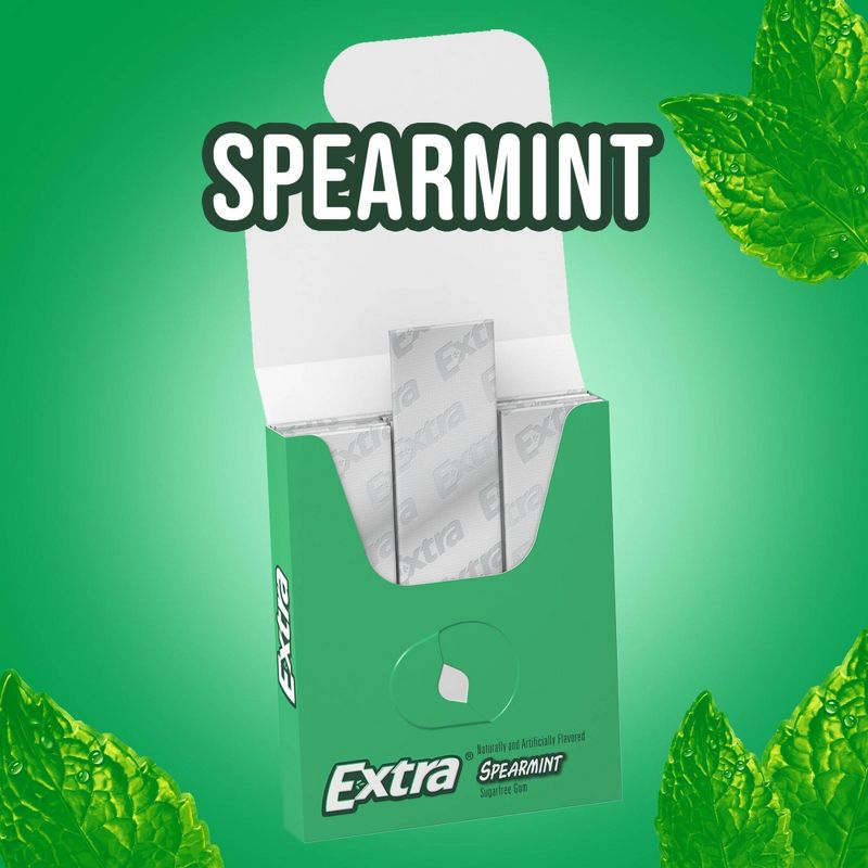 Extra Spearmint Sugarfree Gum - 15ct, 3 of 9