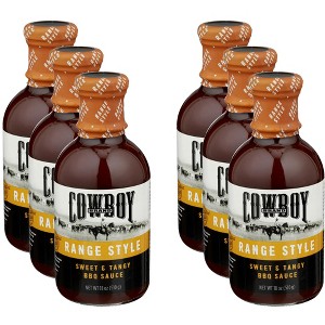 Cowboy Charcoal BBQ Sauce Sweet & Tangy - Case of 6 - 18 oz - 1 of 2