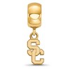 Black Bow Jewelry 14k Yellow Gold Plated Sterling Silver USC Trojans NCAA Bead Charm - 2 of 4
