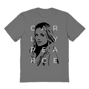 Carly Pierce Men's Carly Face Short Sleeve Graphic Cotton T-Shirt - 1 of 2