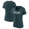 NFL Philadelphia Eagles Women's Short Sleeve V-Neck T-Shirt - 3 of 3