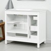 36" Bathroom Vanity with Right-Side Ceramic Sink, 2 Drawers, 2-Door Cabinet, Painted MDF, Freestanding Modern Design - 4 of 4