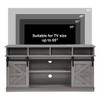 Hotraffy 65in Farmhouse TV Stand and Entertainment Center,Gray - 4 of 4