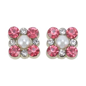 Unique Bargains One Faux Pearl Rhinestone Candied Haws Shape Shoelace Charms 1 Pair - 1 of 4