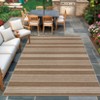 Outdoor Rug Living Room Area Rug Easy Jute Rug for Bedroom Modern Stripes Classroom Rugs Stain Resistant Indoor Outdoor Area Rug for Dining Room - 3 of 4