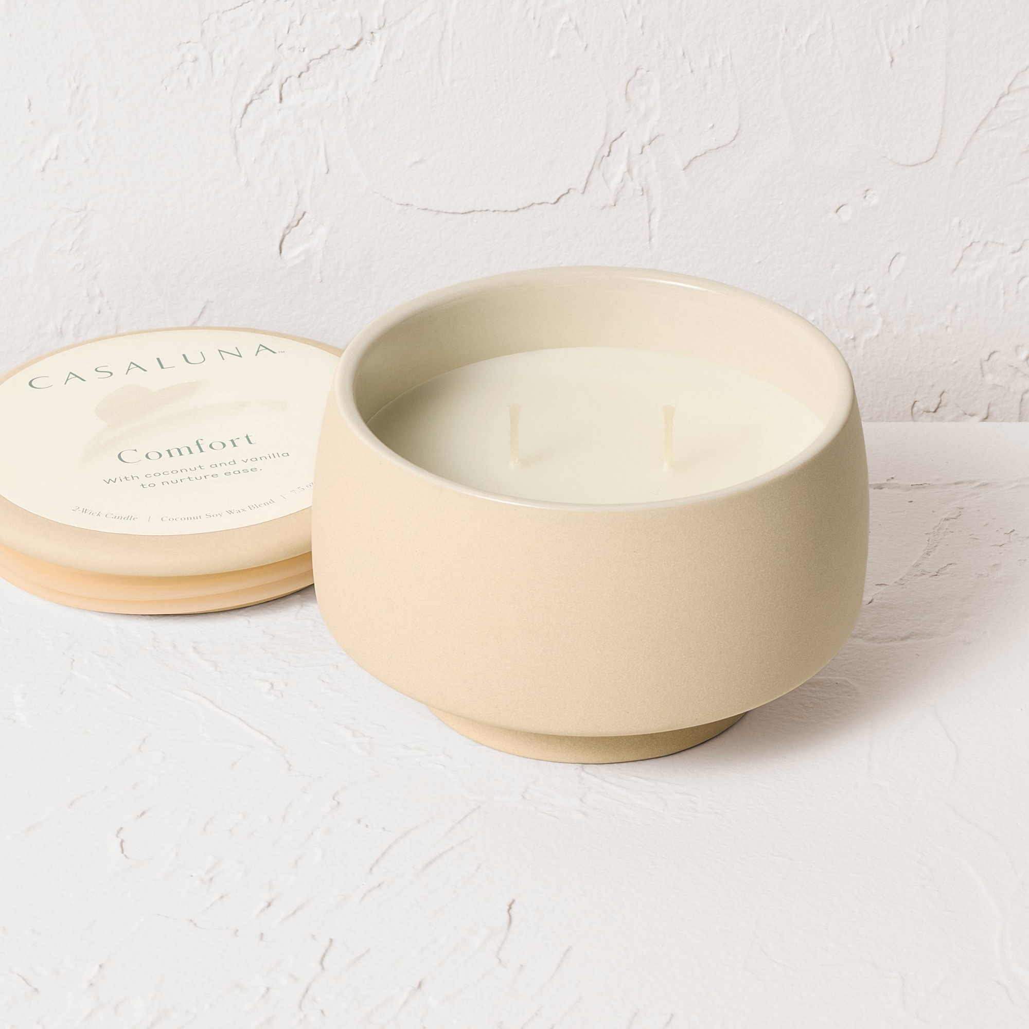 2 Wick Lidded Comfort Jar Candle 7.5oz - Casaluna™