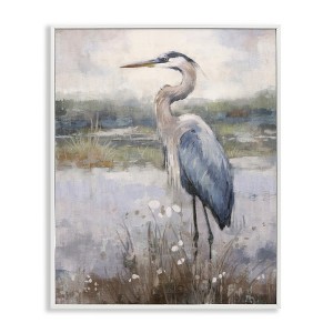 Stupell Industries Coastal Heron on Riverbank, 30" x 24" - 1 of 4