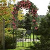 Garden Arch Arbor Trellis with Gate Patio Plant Stand Archway - 3 of 4