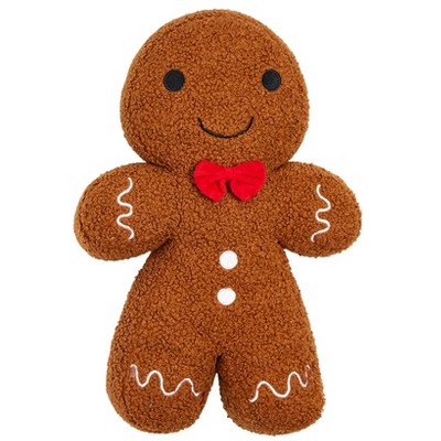 The Lakeside Collection Holiday Shaped Accent Pillows - Gingerbread