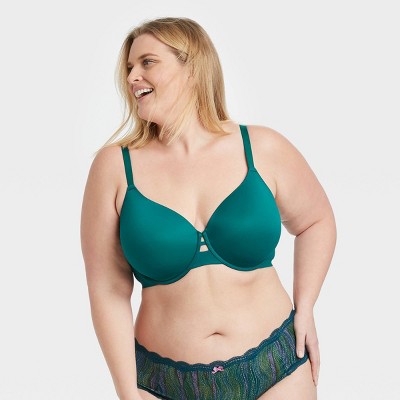 Avenue  Women's Plus Size Fashion Smooth Back Bra - Aqua - 48c : Target