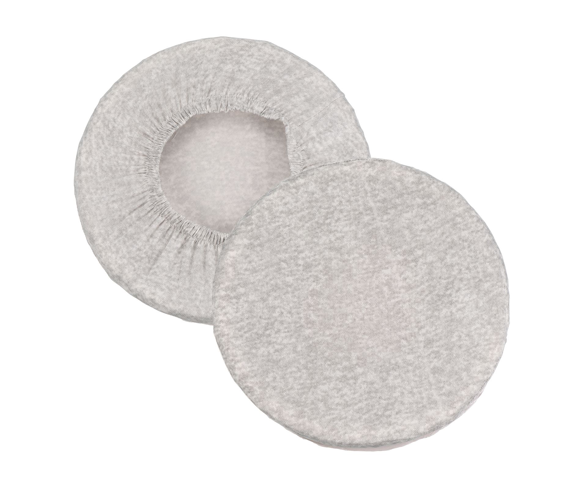 Unique Bargains Round Washable Elastic Bar Stool Cover for Dia 12"-14" Chairs 2 Pcs Grey