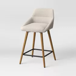Timo Swivel Counter Height Barstool with Wood - Project 62™
