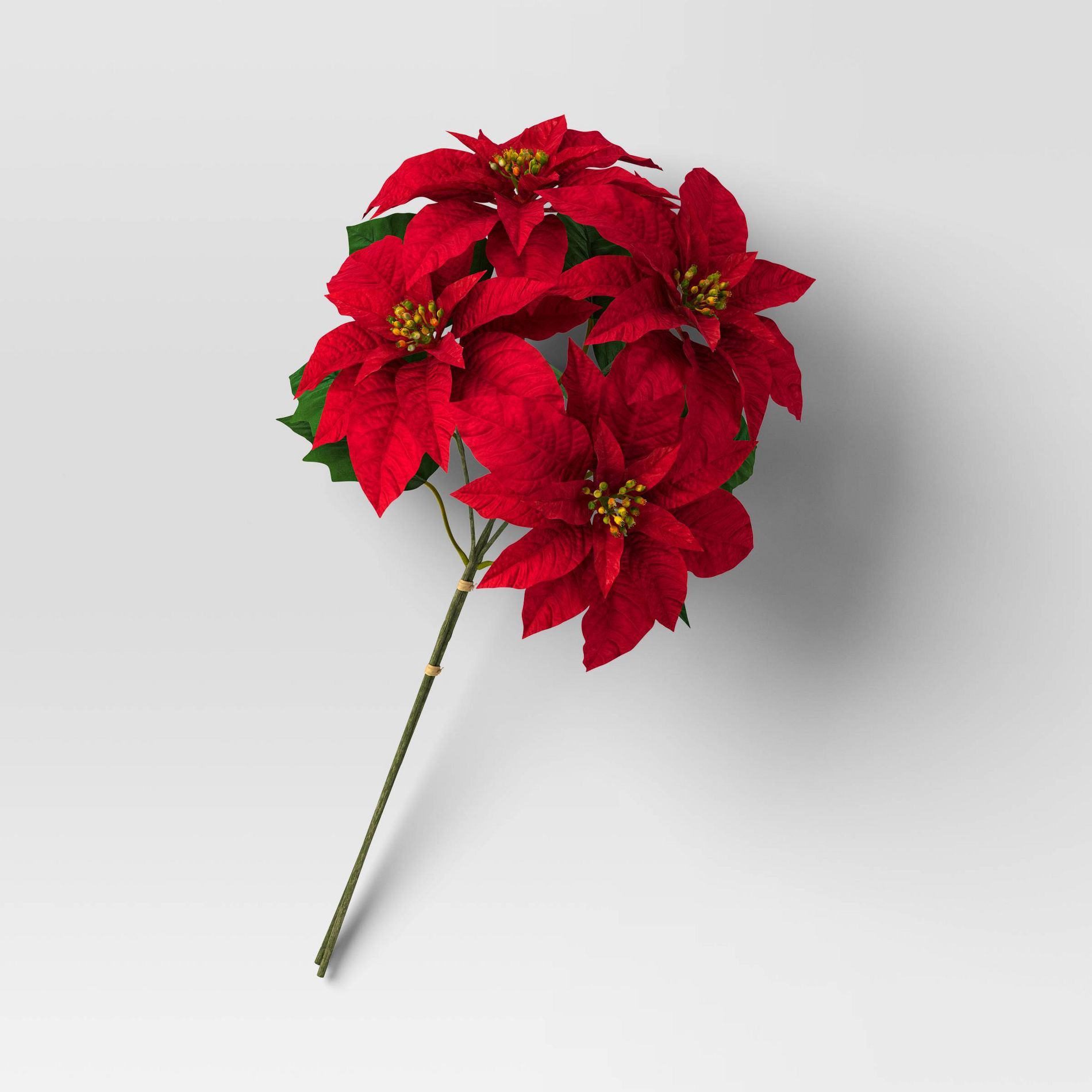 Luxe Poinsettia Artificial Christmas Stem - Threshold™