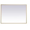 Elegant Lighting Metal frame rectangle mirror 27 inch in Brass - 4 of 4