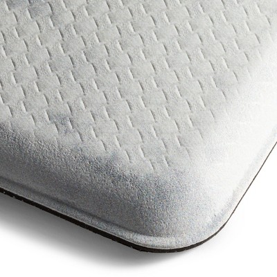 Grey and Yellow Eucalyptus Floral Anti-Fatigue Kitchen Mat, 20"x36"