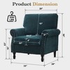 Beautyolove Chenille Upholstered Wood Frame Accent Chair Armchair - 4 of 4