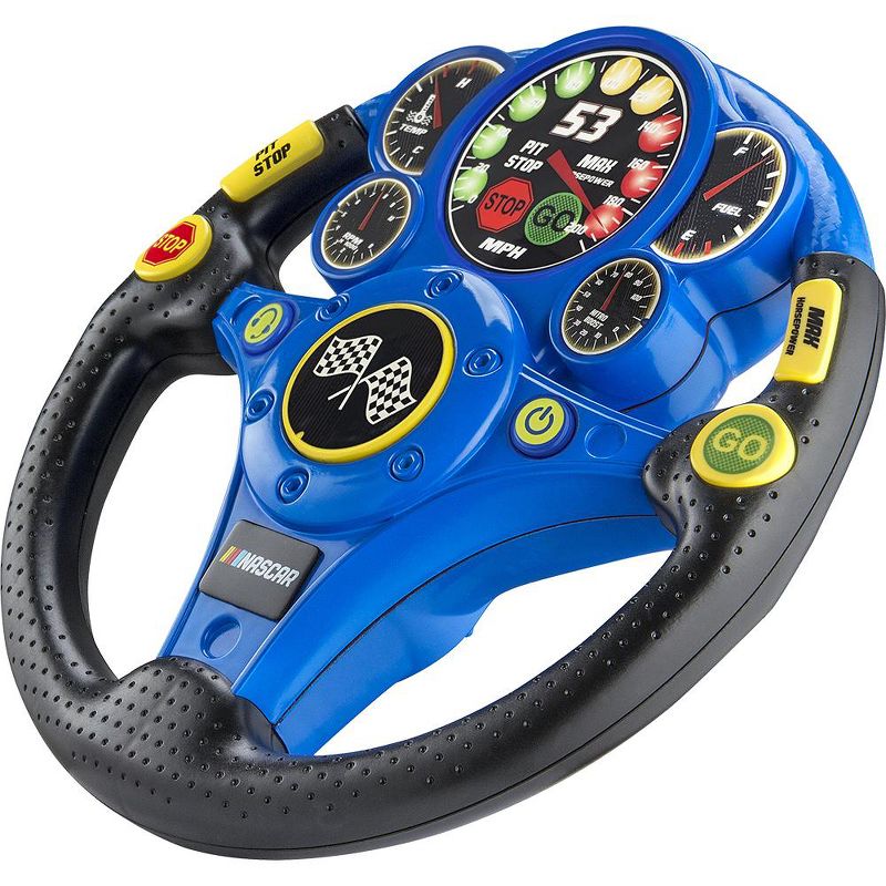 eKids Nascar Toy Steering Wheel for Kids – Black (NR-155.EEV9), 3 of 4