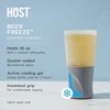 HOST Glass FREEZE Beer Glasses Bar Glass Set, Beer Glasses for Freezer with Double Wall Glass, 16oz Beer Glasses Set of 2 in Gray - 2 of 4