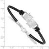 Black Bow Jewelry Sterling Silver College of William & Mary Tribe NCAA charm Bracelet 7 Inch - 2 of 3