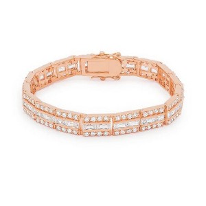 ShineHigh Cubic Zirconia Bracelets - Balboa & Oval Styles - Silver Tone - Multiple Colors - 1 of 1