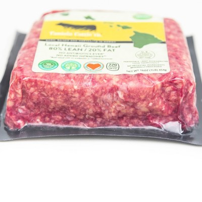 Paniolo Cattle Co. Local Hawaii Ground Beef 80% Lean 20% Fat - 1lb