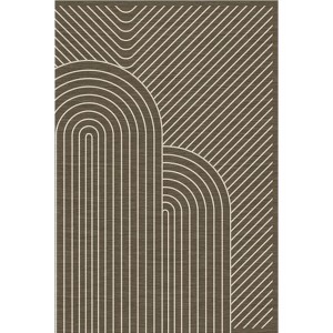 Coolmee Washable Rug Area Rugs for Living Room Abstract Rug Soft Non Slip Low Pile Boho Geometric Carpet for Bedroom Dining Room - 1 of 3
