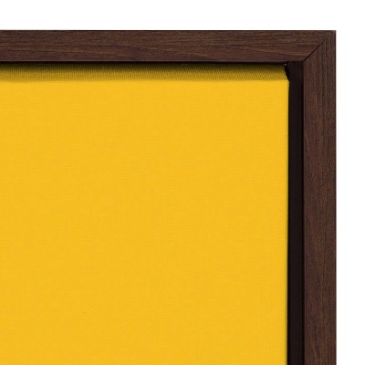 Amber Leaders Designs Fruit Bowl Framed Canvas Art, 18x24, Walnut Brown