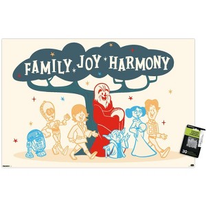 Trends International Star Wars: Life Day - Family Joy Harmony Unframed Wall Poster Prints - 1 of 4