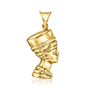 Ross-Simons Italian 14kt Yellow Gold Nefertiti Pendant Size 1.38 - 1 of 3