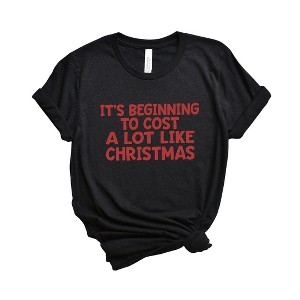 Simply Sage Market Women's Cost Like Christmas Short Sleeve Graphic Tee - 1 of 4