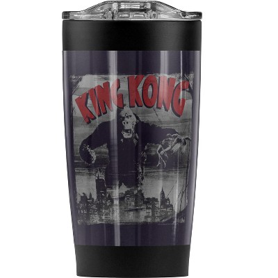 King Kong City Poster Steel Tumbler 20oz Coffee Travel Mug