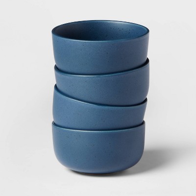 20oz 4pk Stoneware Tilley Cereal Bowls Blue - Threshold™