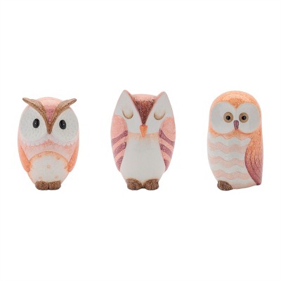 Terra Cotta Owl Décor (Set of 3)