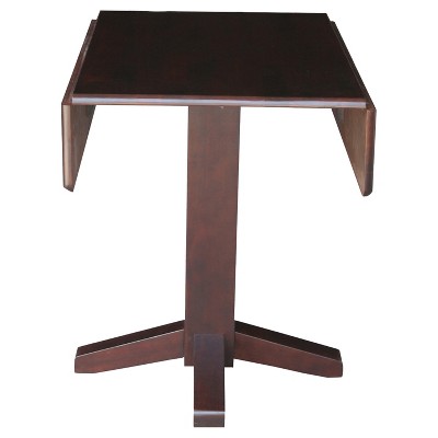 36'' Rich Mocha Solid Wood Extendable Dining Table