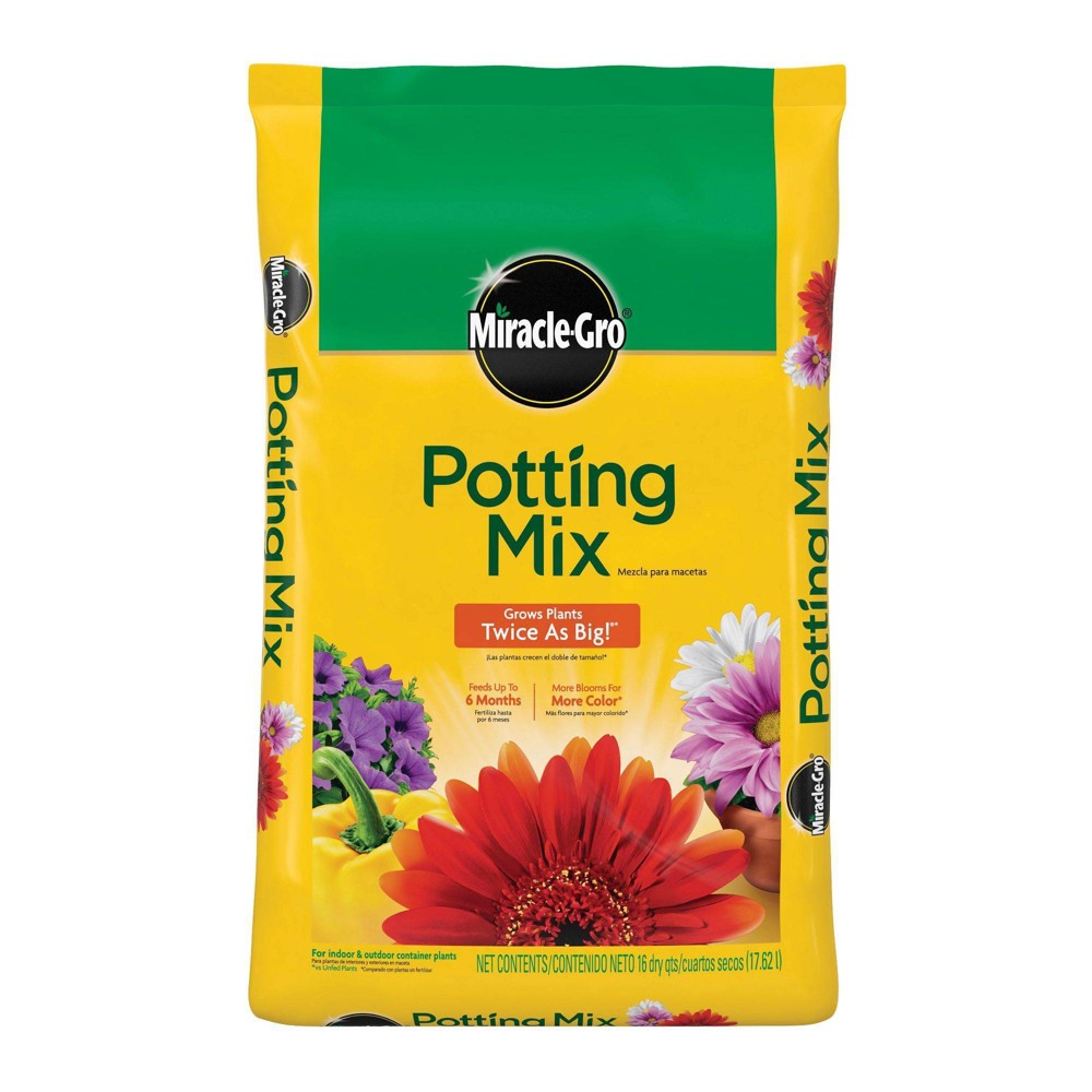 Miracle-Gro 16qt Potting Mix (2 pack)