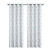 Kate Aurora 1 Piece Watercolor Floral Light Filtering Grommet Top Window Curtain Panel - 4 of 4